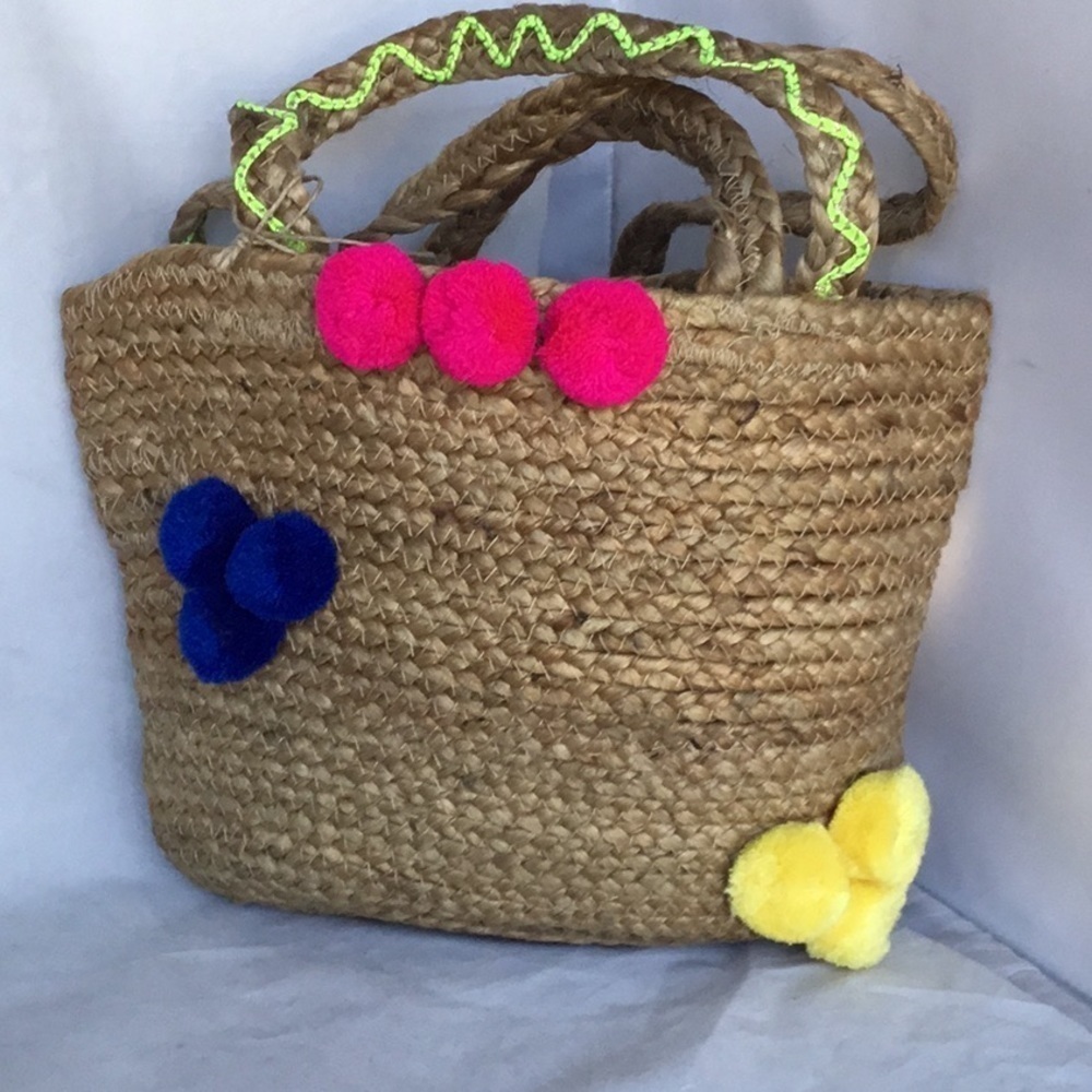 ZOI JUTE STRAWS CROSSBODY TOTE BAG